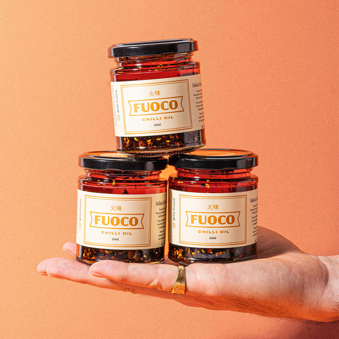 Fuoco Crispy Chilli Oil - 3 Pack (190ml)